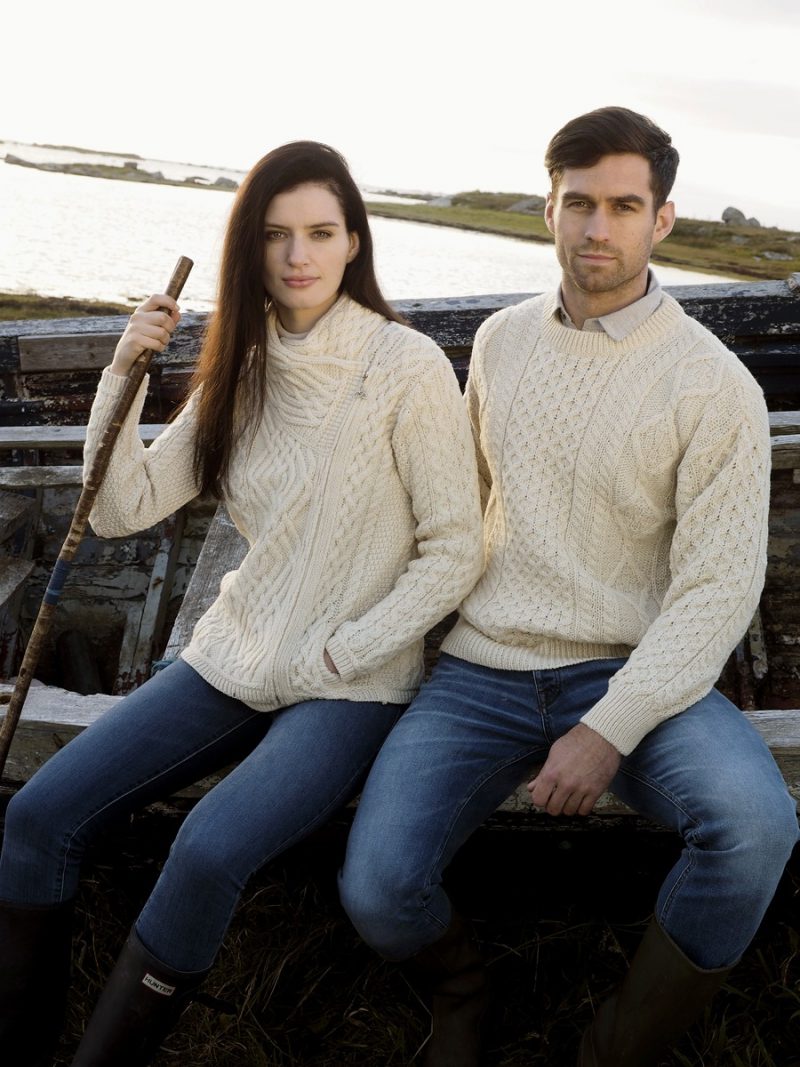 Aran Damson Merino Wool Sweater