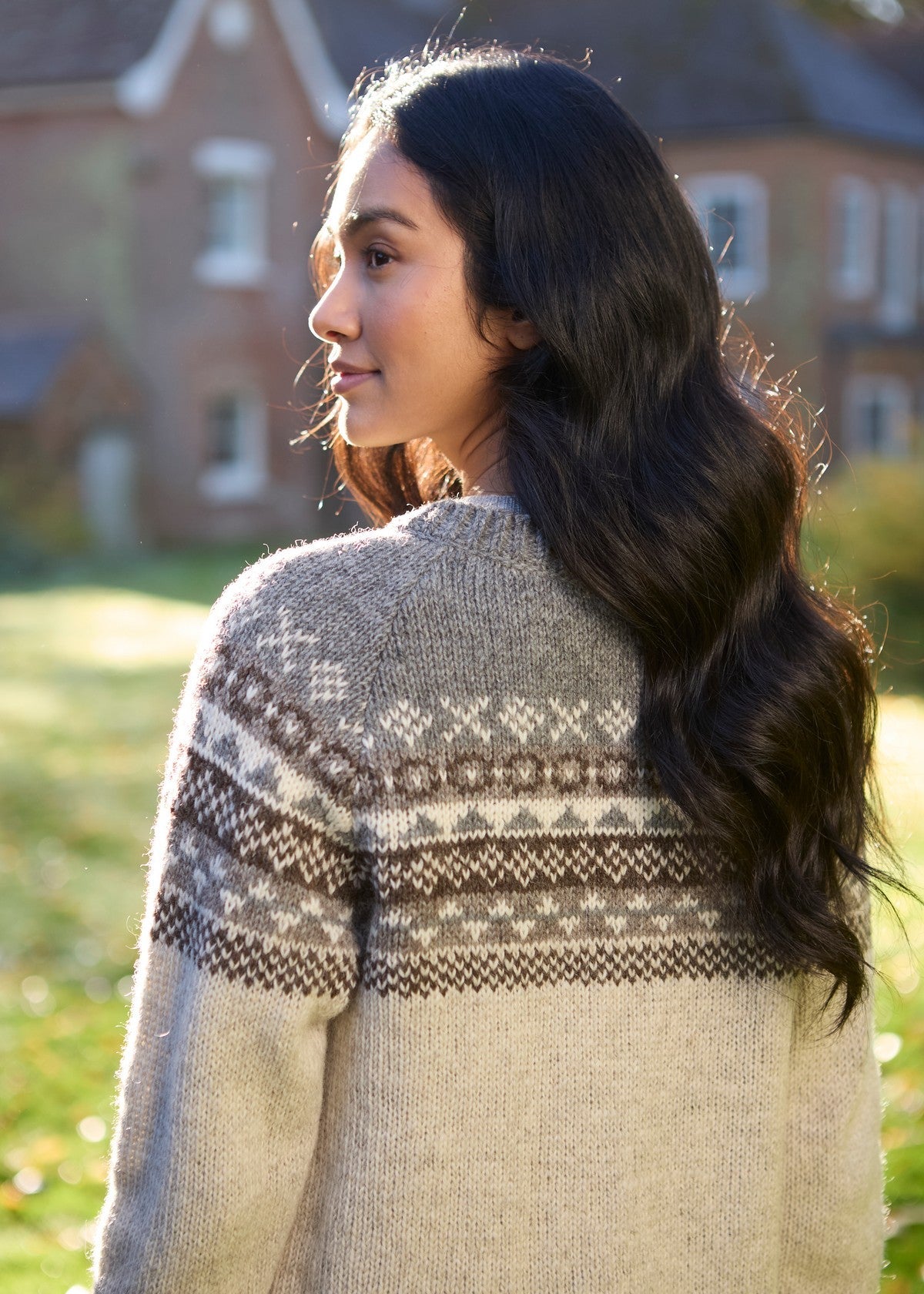 Classic Fairisle All Season Cardigan | Natural