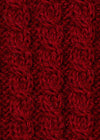 Aran V Neck Vest | Red - Clearance