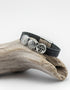 Celtic Leather Aoife Black Cuff Bracelet