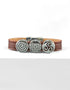 Celtic Leather Brown Aoife Cuff Bracelet