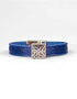 Braden Blue Celtic Cuff Leather Bracelet