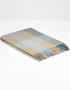 McNutt of Donegal Coastal Check Supersoft Blanket | Pure Merino Lambswool