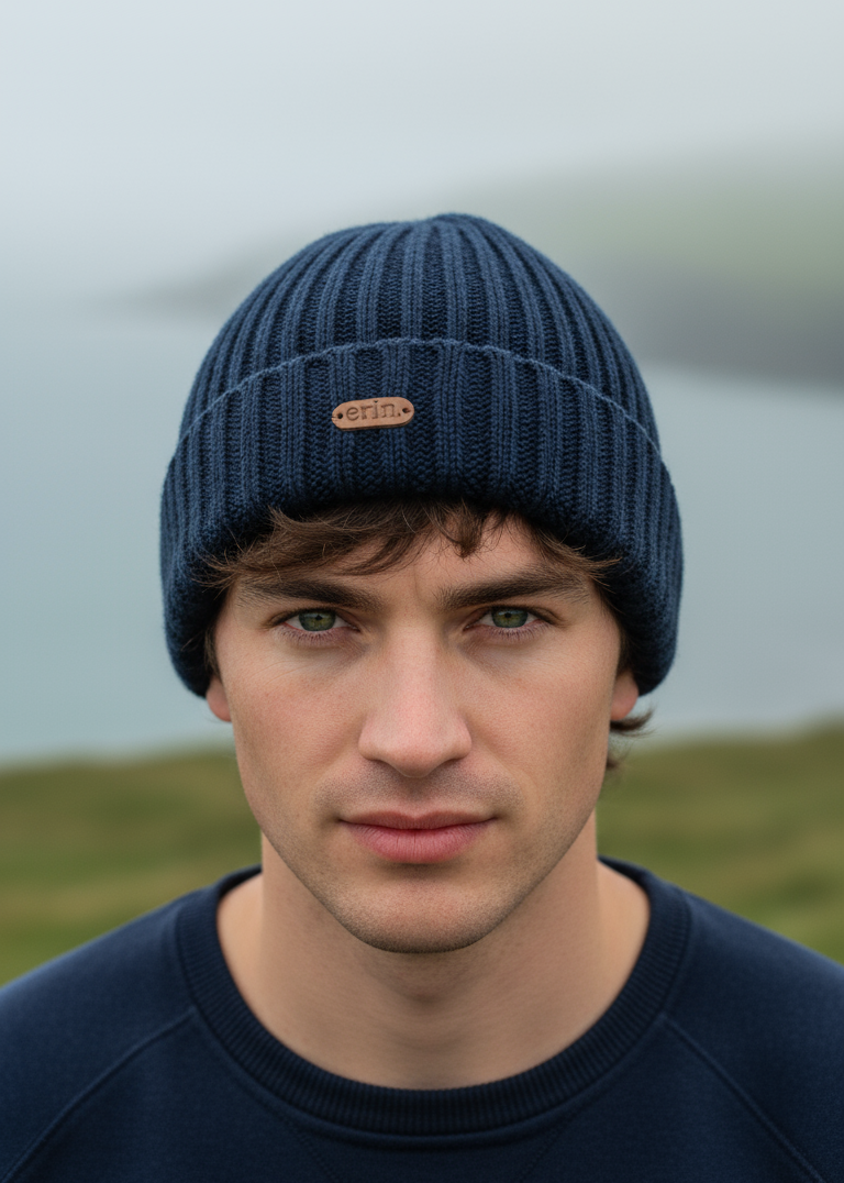 Rib Pullon Hat Turnup | Navy