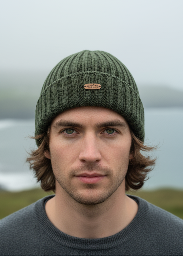 Rib Pullon Hat Turnup | Green