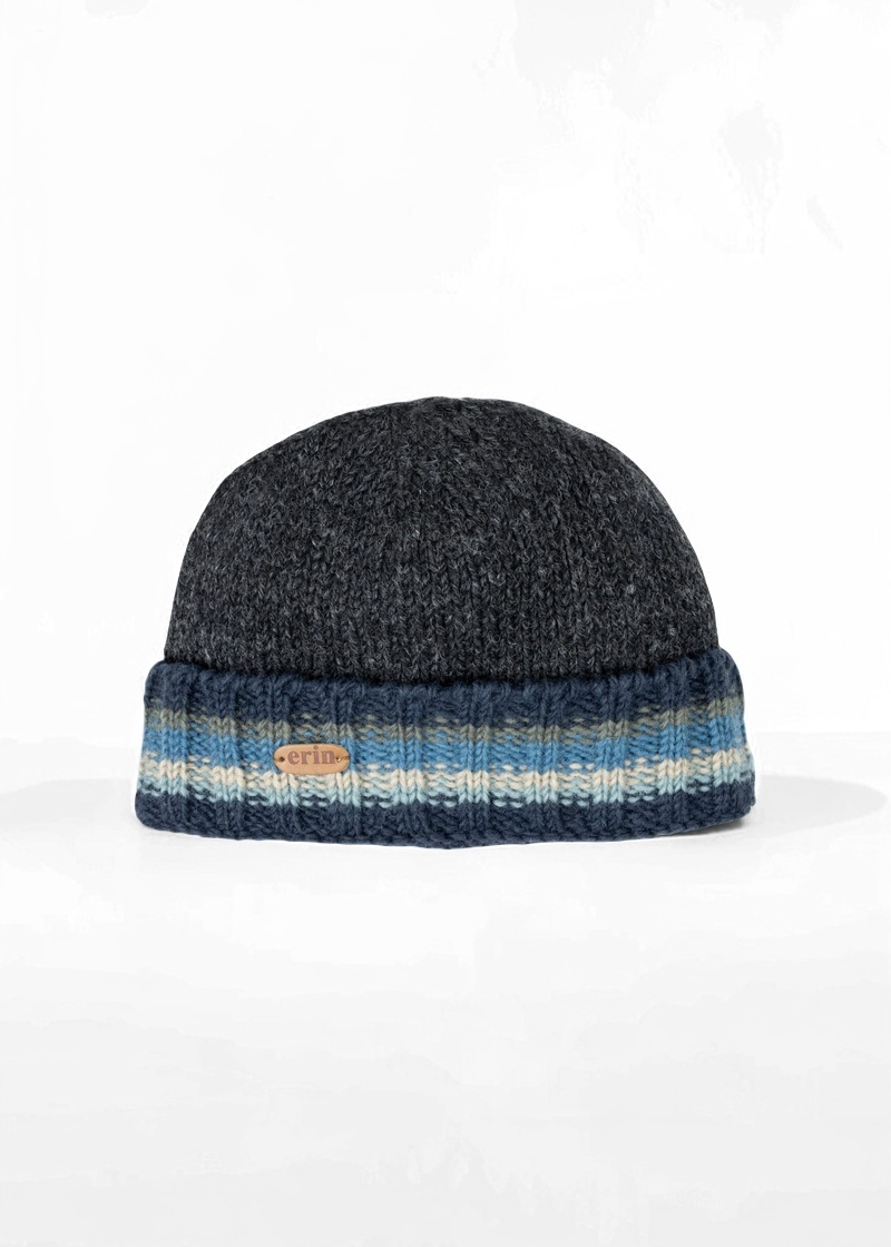 Rib Pullon Turnup Hat | Blue