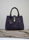 Mucros Jessica Bag | Purple Herringbone
