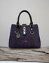 Mucros Jessica Bag | Purple Herringbone