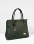 Mucros Emily Bag | Green Herringbone