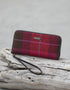 Mucros Tweed Wallet | Pink Check