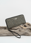 Mucros Tweed Wallet | Grey Heringbone