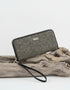 Mucros Tweed Wallet | Grey Heringbone