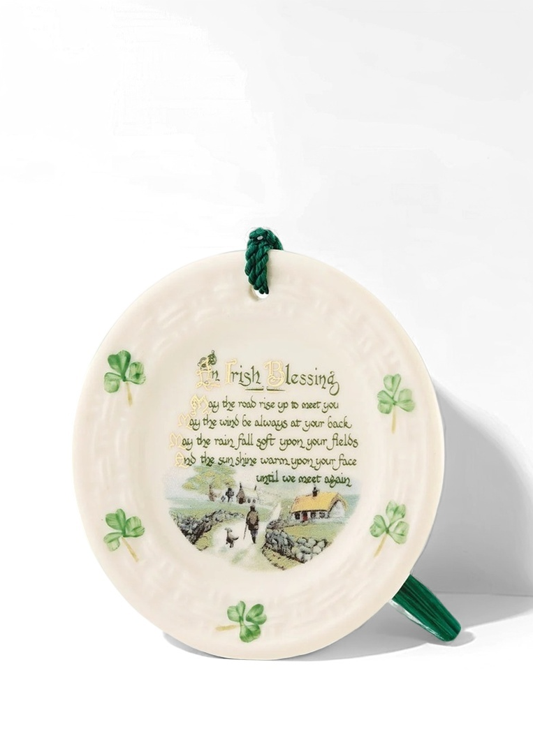 Belleek Classic Irish Blessing Ornament