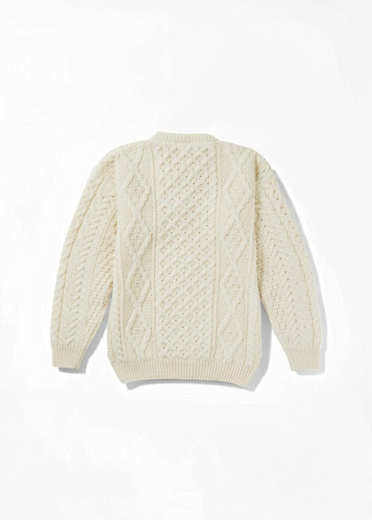Aran Wool Sweater | Natural