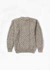 Aran Wool Sweater | Flecked Oatmeal