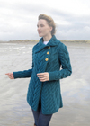 Aran 3 Buttoned Longline Cardigan | Irish Sea