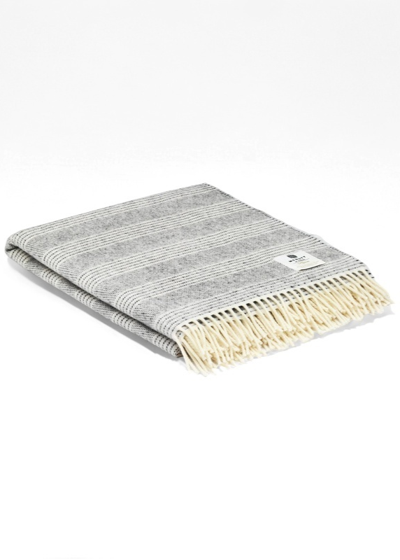 McNutt Alpaca Throw | Natural Stripe