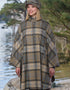 Mucros Dunloe Cape | Grey Multi Check