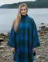 Mucros Dunloe Cape | Green Blue Check