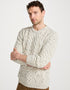 Aran Wool Sweater | Flecked Cream