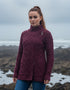 Aran Athenry Asymmetric Coat | Purple