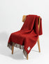 Mcnutt Pure Wool Throw Red Heritage