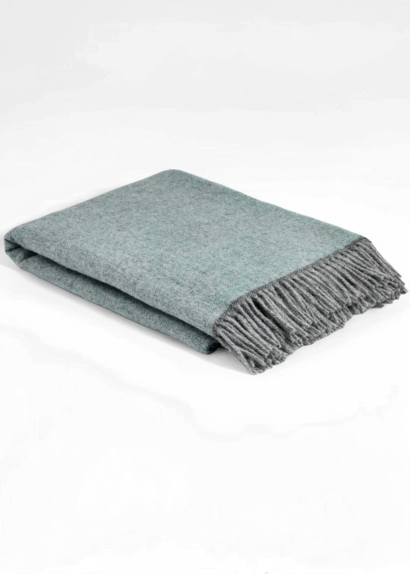 Mcnutt Wool Throw | Cosy Aqua