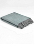 McNutt of Donegal Cosy Aqua Pure Wool Throw | Irish Blanket
