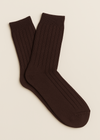 West of Ireland Cashmere Mix Socks | Chocolate