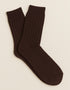 West of Ireland Cashmere Mix Socks | Chocolate