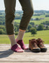 Tricolor 100% Merino Wool Socks | Beige