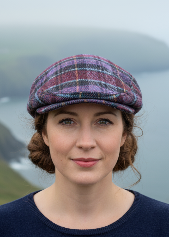 Pure Wool Aran Cap | Heather