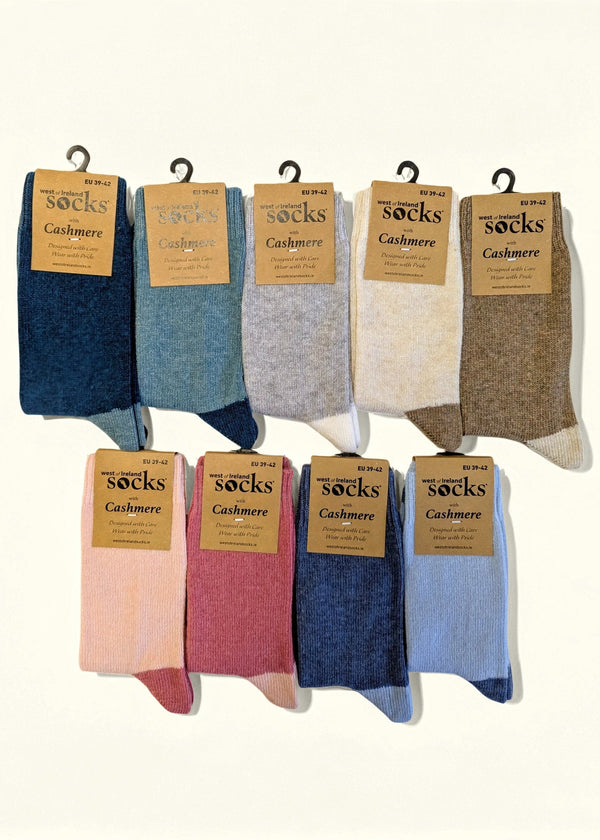 Cashmere Heel & Toe Irish Socks