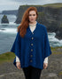 Glenbeigh Aran Cape | Ink Blue - Clearance