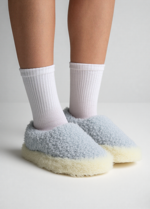 Sheep by the Sea Slippers | Blue