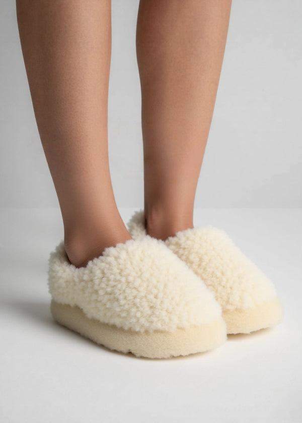Sheep by the Sea Slippers | Natural