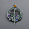 Rhodium Plated Tara Brooch