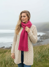Mucros Islander Scarf | Raspberry