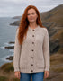 Aran Lumber Cardigan | 100% Merino Wool | Parsnip
