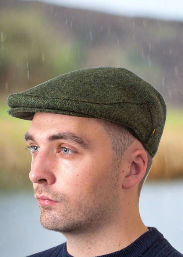 Irish Wool Green Flat Cap