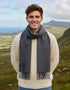 John Hanly Merino Scarf | Solid Charcoal