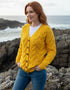 Downpatrick Ladies Aran Cardigan | Sunflower - Clearance