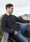 Fishermans Rib Crew Neck Sweater | Charcoal