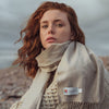 john hanly Merino Luxury Wool Scarf Stone