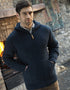 Gilet à capuche pour homme Aran Crafts | Pull zippé en laine mérinos irlandaise de qualité supérieure