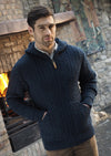 Aran Crafts Men’s Hooded Cardigan