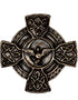 Wild Goose Bronze Celtic Cross Peace Prayer Plaque