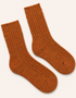 Dreifarbige Socken aus 100 % Merinowolle | Burgunderrot