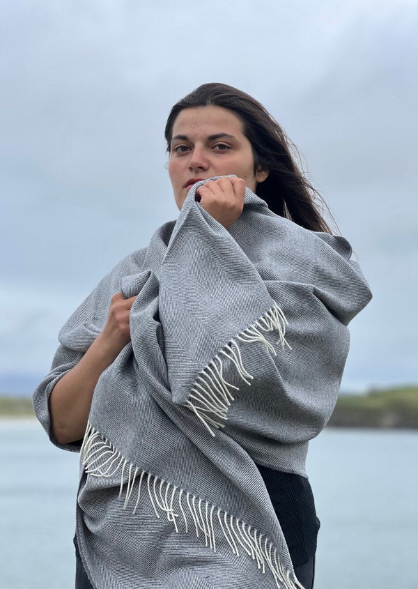 McNutt Uniform Grey Pashmina Wrap