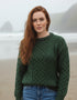 Inis Mor Aran Sweater | Green